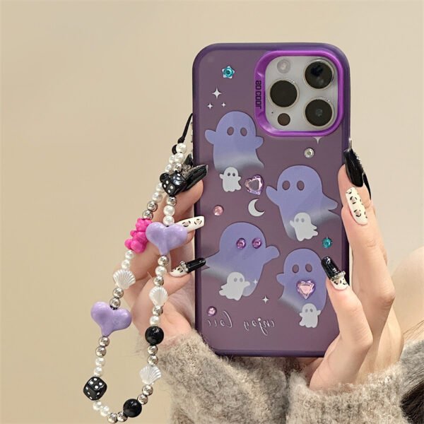 Zhitai for Apple 16/15Promax Funny Phone Case iPhone13Pro Frosted Laser Case 12 Bracelet