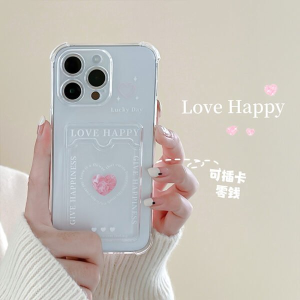 Zhitai iPhone15Pro Love Apple 14 for 13Promax Card Case XR 78plus