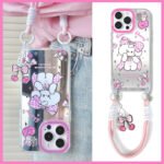 Zhitai iPhone15promax is suitable for Apple 13 mobile phone case lanyard mirror case 14promax generation 12