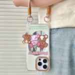 Zhitai iPhone13pro Applicable 12 Lanyard Mirror Shell 14promax Cartoon 11 Apple 15 Mobile Phone Shell for Women