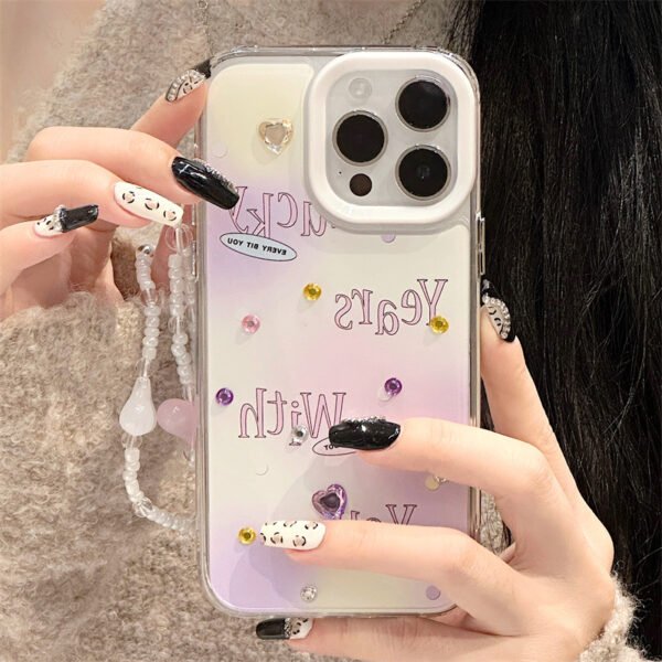 Zitai iphone15Pro Apple phone case protective cover 13Promax/16 three-in-one acrylic 12 bracelet