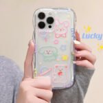 Zhitai Cartoon iphone Phone Case 14Pro Acrylic Lace Apple 13 Silicone 11Pro Cartoon xs