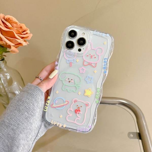 Zhitai Cartoon iphone Phone Case 14Pro Acrylic Lace Apple 13 Silicone 11Pro Cartoon xs