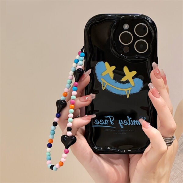 Caseall iphone15pro all-inclusive funny phone case for Apple 14 11 cream pattern 11 bracelet 13 all-inclusive applicable