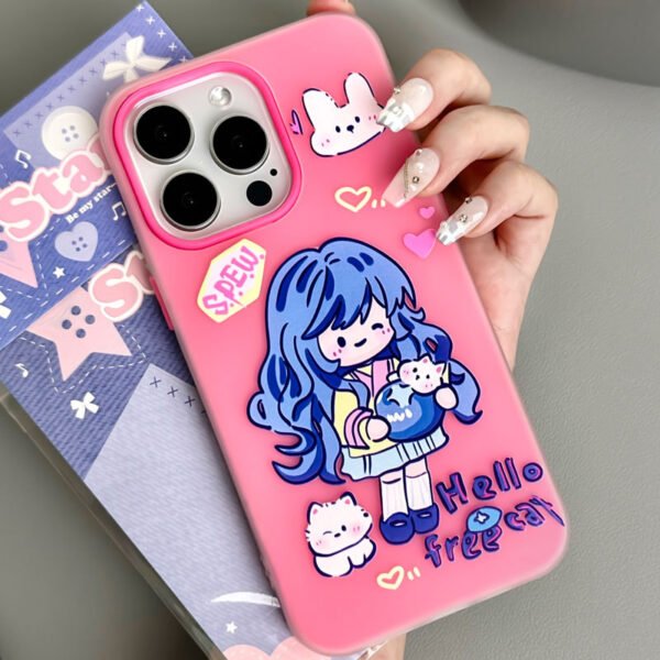 Caseall Apple 16 Cartoon Silicone Phone Case iPhone14promax Skin Sense Jelly Shell for 15Pro 12