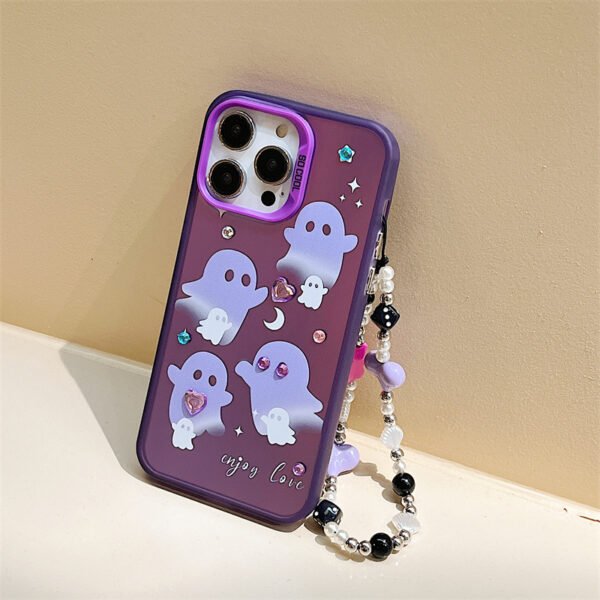 Zhitai for Apple 16/15Promax Funny Phone Case iPhone13Pro Frosted Laser Case 12 Bracelet