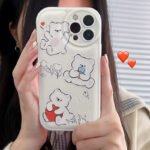 Zhitai Suitable for Apple 14Pro Max Cartoon iPhone 12 Air Cushion Phone Case 13Pro Light Oil xs Protective Case