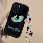 Caseall iphone15pro all-inclusive funny phone case for Apple 14 11 cream pattern 11 bracelet 13 all-inclusive applicable