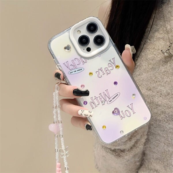 Zitai iphone15Pro Apple phone case protective cover 13Promax/16 three-in-one acrylic 12 bracelet