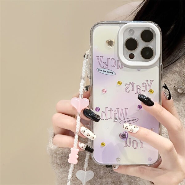 Zitai iphone15Pro Apple phone case protective cover 13Promax/16 three-in-one acrylic 12 bracelet