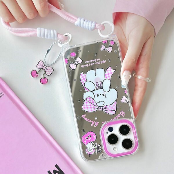 Zhitai iPhone15promax is suitable for Apple 13 mobile phone case lanyard mirror case 14promax generation 12