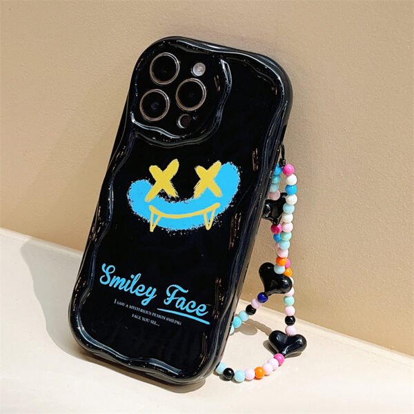 Caseall iphone15pro all-inclusive funny phone case for Apple 14 11 cream pattern 11 bracelet 13 all-inclusive applicable