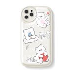 Zhitai Suitable for Apple 14Pro Max Cartoon iPhone 12 Air Cushion Phone Case 13Pro Light Oil xs Protective Case